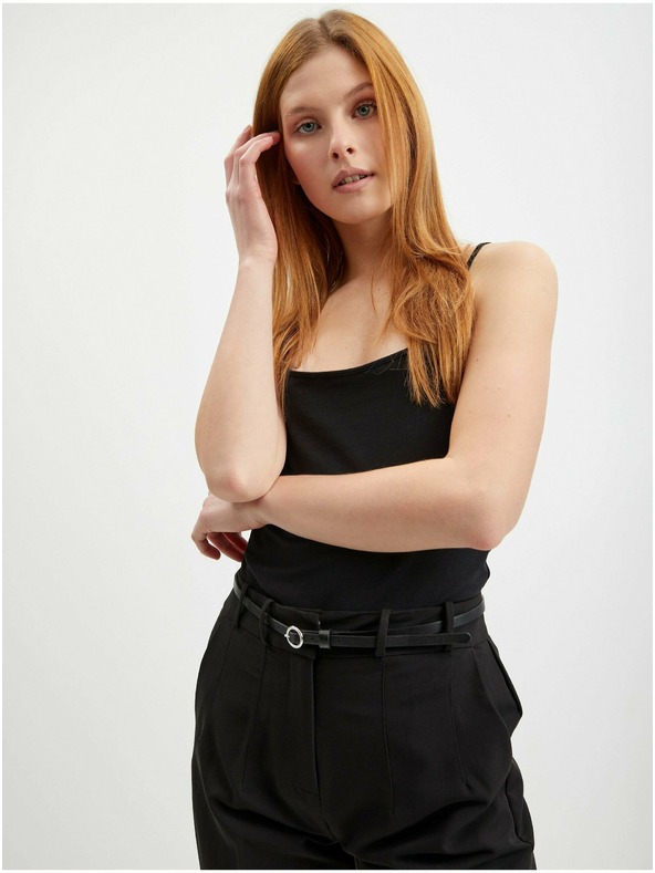 Orsay Čierne dámske nohavice ORSAY