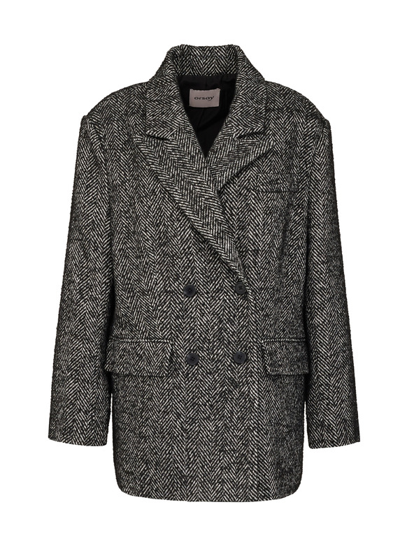 Orsay Tmavosivý dámsky krátky kabát ORSAY