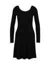 Orsay Čierne dámske šaty ku kolenám ORSAY
