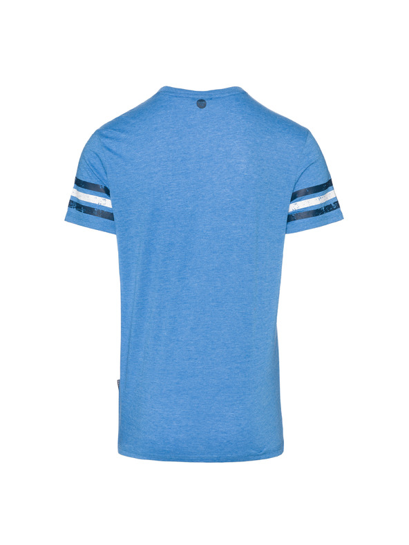Sam 73 Modré pánske tričko s potlačou SAM 73