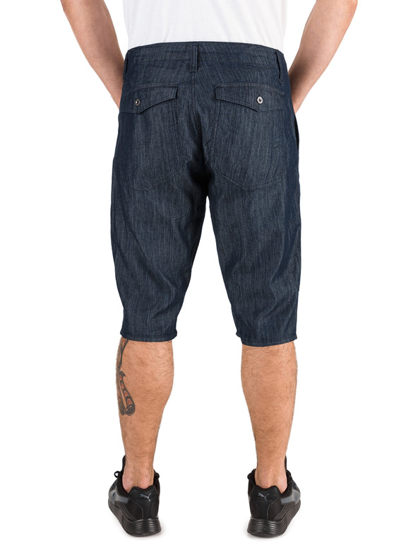 Sam 73 Tmavomodré pánske džínsové šortky SAM 73