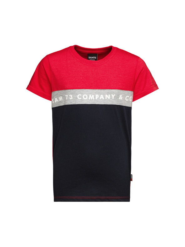Sam 73 Modré a červené chlapčenské tričko SAM 73