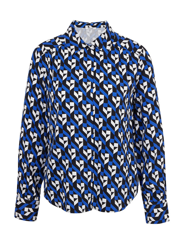 Orsay Čierno-modrá dámska vzorovaná blúzka ORSAY