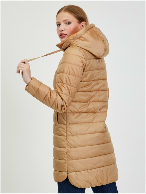 Orsay Svetlohnedý dámsky zimný prešívaný kabát ORSAY