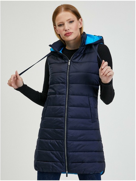 Orsay Tmavomodrá dámska prešívaná bunda ORSAY