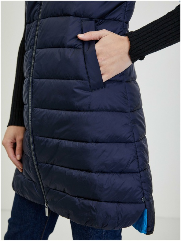 Orsay Tmavomodrá dámska prešívaná bunda ORSAY