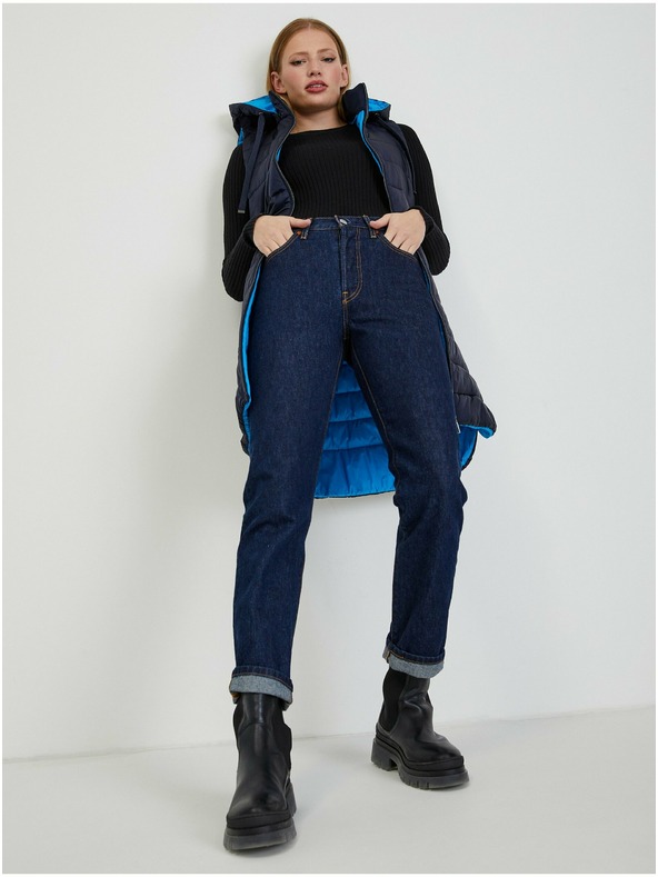 Orsay Tmavomodrá dámska prešívaná bunda ORSAY