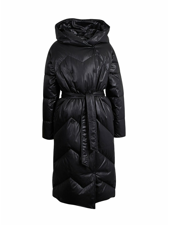 Orsay Čierny dámsky páperový kabát ORSAY