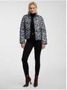 Orsay Šedo-čierna dámska vzorovaná prešívaná bunda ORSAY