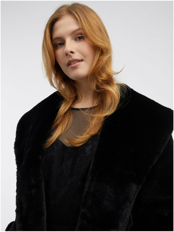 Orsay Čierny dámsky kabát ORSAY