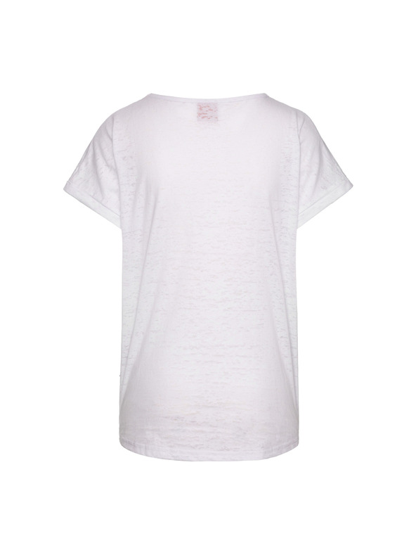 Sam 73 Biele dámske tričko s potlačou SAM 73