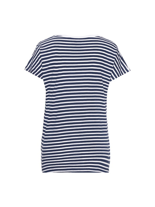 Sam 73 Tmavomodré dámske pruhované tričko SAM 73