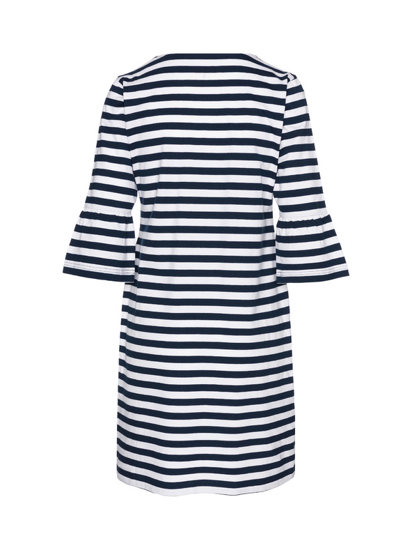 Sam 73 Bielo-modré dámske šaty s pásikmi SAM 73