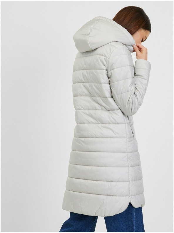 Orsay Svetlomodrý dámsky zimný prešívaný kabát ORSAY