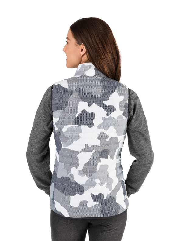 Sam 73 Svetlošedá dámska prešívaná vesta SAM 73