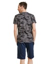 Sam 73 Čiernošedé pánske vzorované tričko SAM 73 Jeff