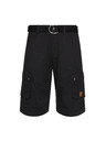 Sam 73 Čierne pánske šortky s vreckami SAM 73