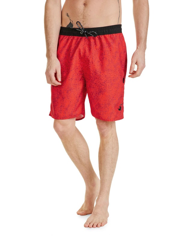 Sam 73 Červené pánske vzorované šortky SAM 73 Noah