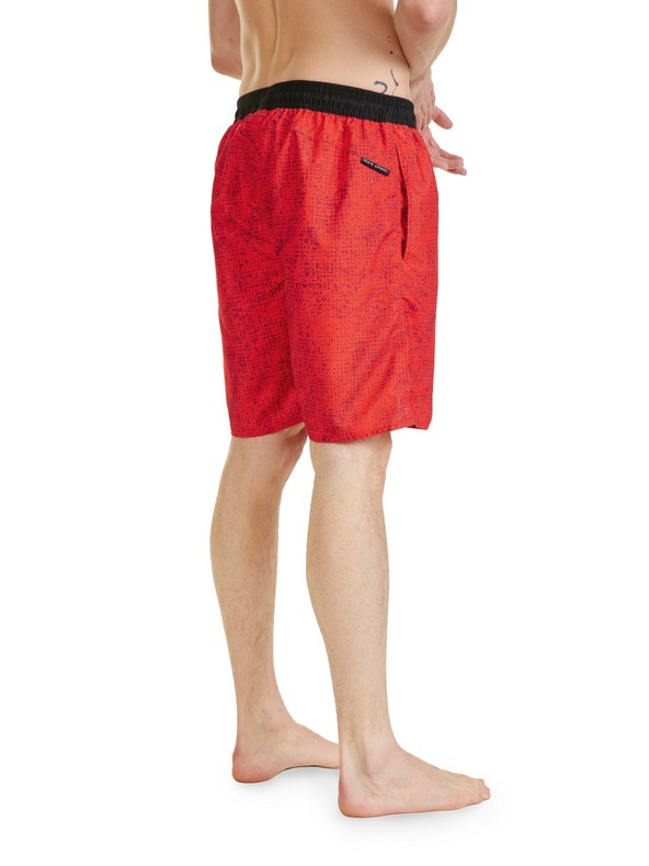 Sam 73 Červené pánske vzorované šortky SAM 73 Noah
