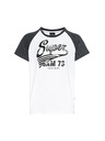 Sam 73 Čiernobiele chlapčenské tričko s potlačou SAM 73