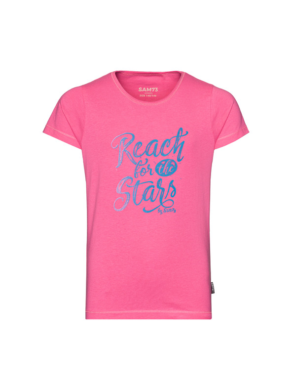 Sam 73 Ružové dievčenské tričko SAM 73 Bidano