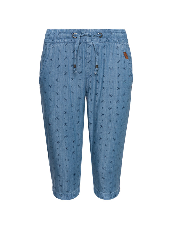 Sam 73 Modré dievčenské 3/4 nohavice so vzorom SAM 73