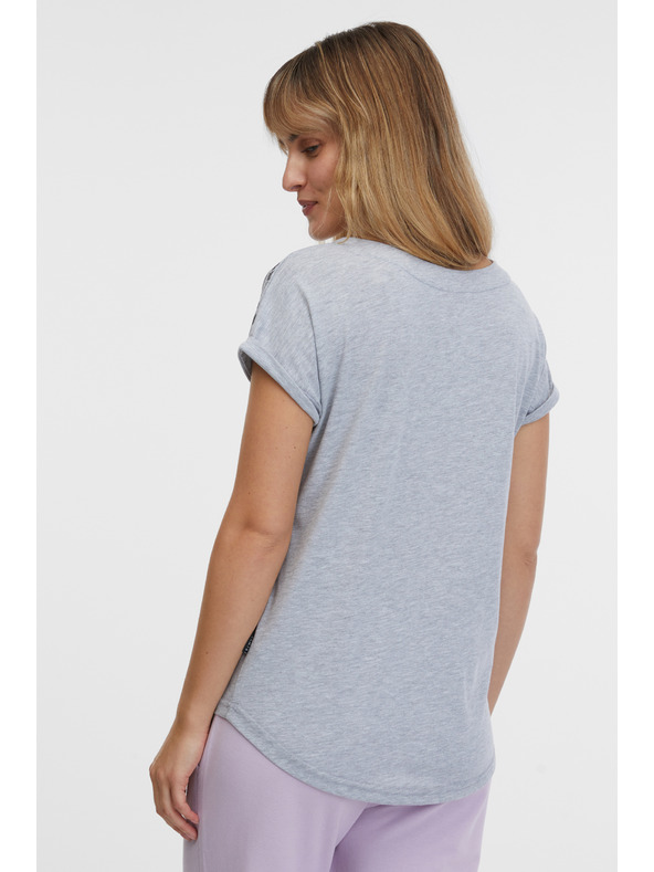 Sam 73 Svetlošedé dámske pruhované tričko SAM 73 Iris