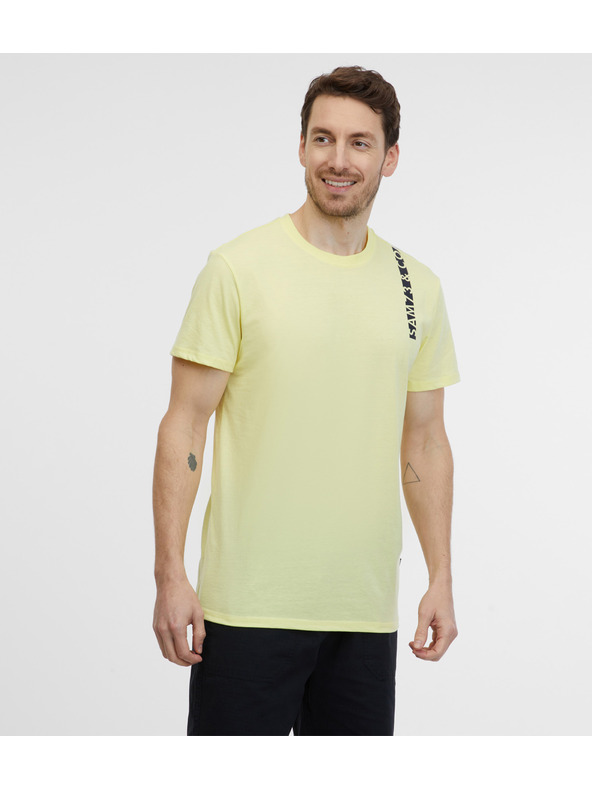 Sam 73 Svetložlté pánske tričko SAM 73 Fabio