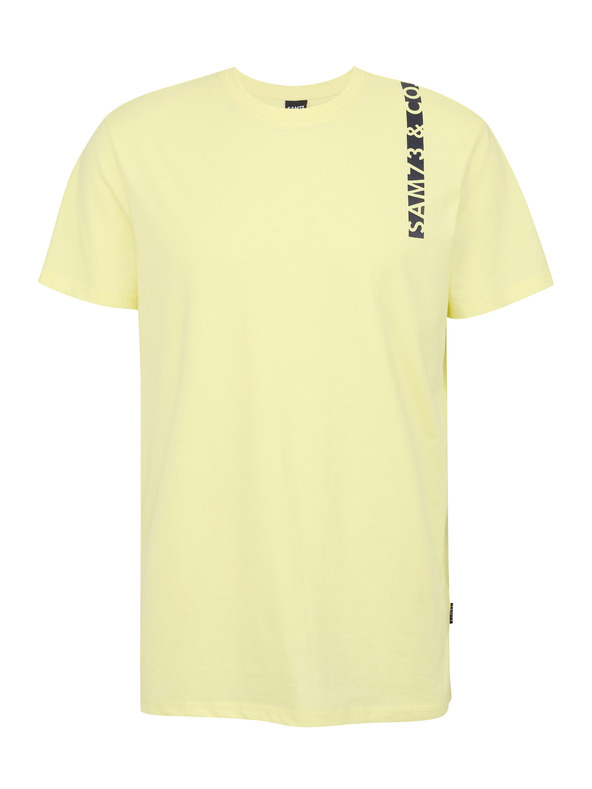 Sam 73 Svetložlté pánske tričko SAM 73 Fabio