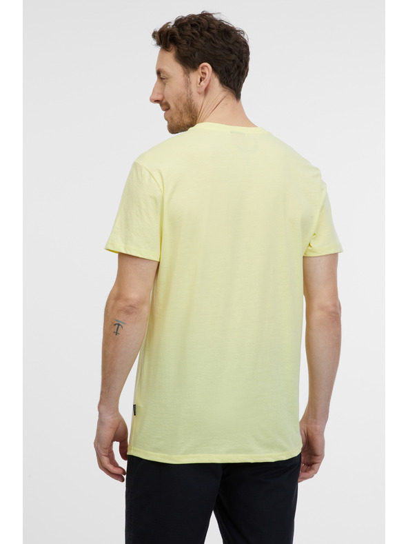 Sam 73 Svetložlté pánske tričko SAM 73 Fabio