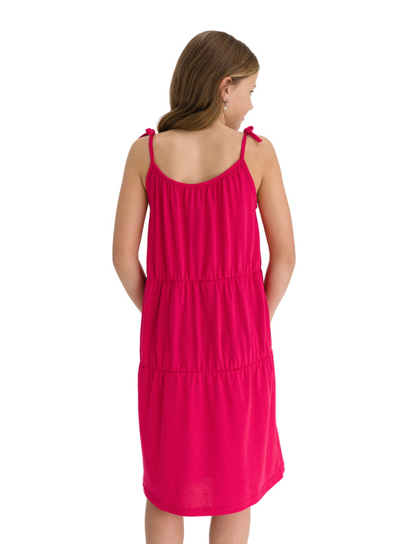 Sam 73 Ružové dievčenské šaty na ramienka SAM 73