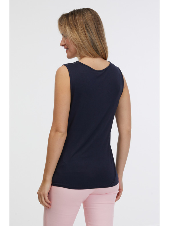 Sam 73 Tmavomodré dámske tielko SAM 73 Candela