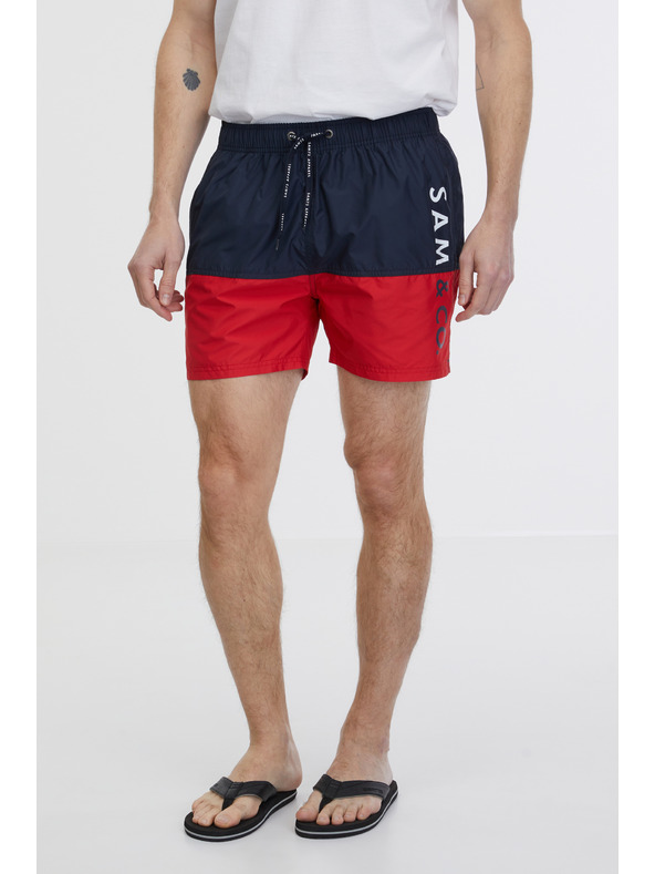 Sam 73 Červeno-modré pánske plavky SAM 73 Eduardo