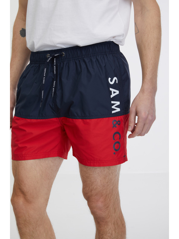 Sam 73 Červeno-modré pánske plavky SAM 73 Eduardo