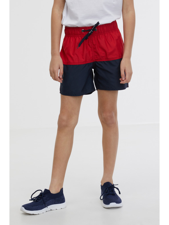 Sam 73 Čierno-červené chlapčenské plavky SAM 73 Yoda