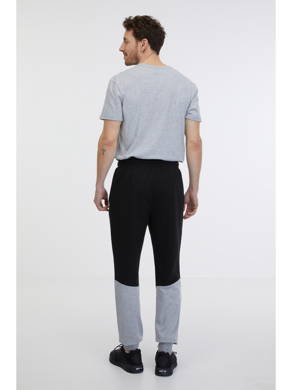 Sam 73 Šedo-čierne pánske tepláky SAM 73 Jorge