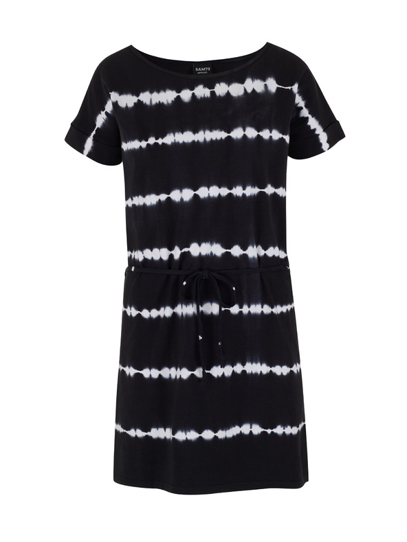 Sam 73 Dámske biele a čierne vzorované šaty SAM 73 Raquel