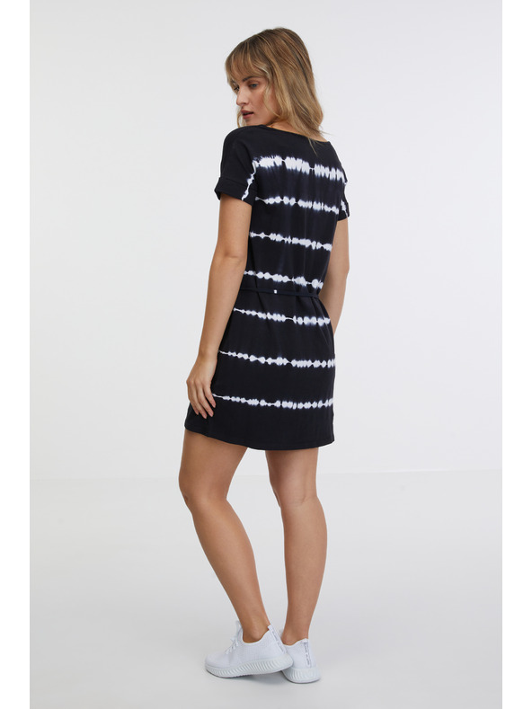 Sam 73 Dámske biele a čierne vzorované šaty SAM 73 Raquel