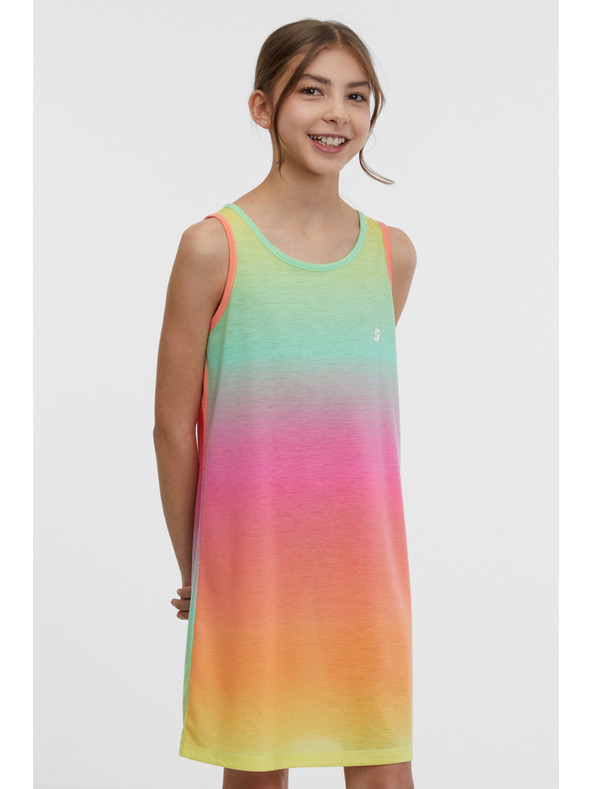 Sam 73 Zeleno-ružové dievčenské šaty SAM 73 Sarabi