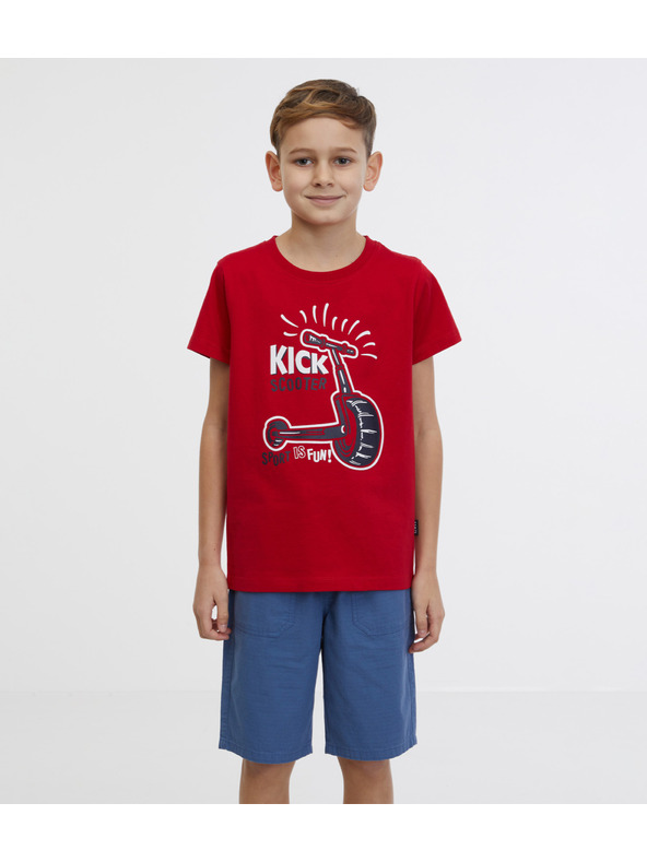 Sam 73 Červené chlapčenské tričko SAM 73 Bluto