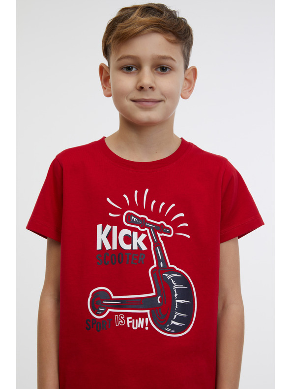 Sam 73 Červené chlapčenské tričko SAM 73 Bluto