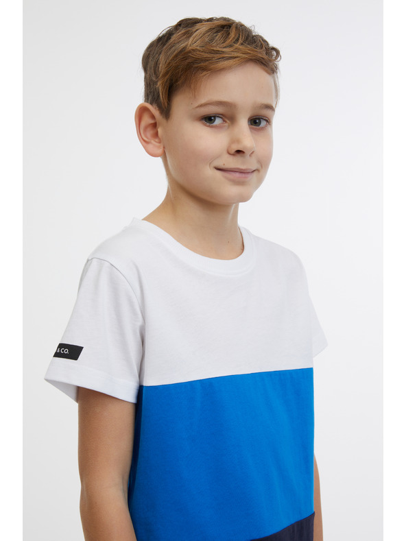 Sam 73 Modro-biele chlapčenské tričko SAM 73 Jabba