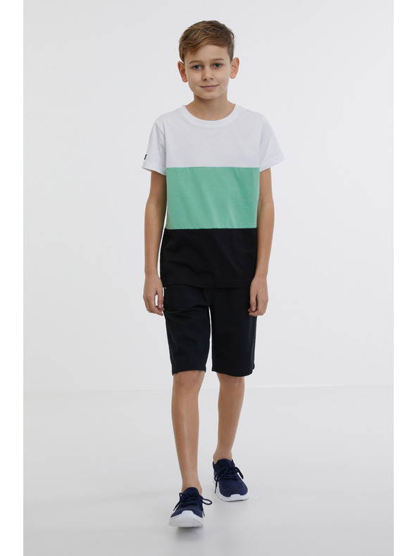 Sam 73 Zeleno-biele chlapčenské tričko SAM 73 Jabba