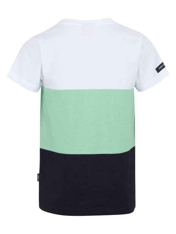 Sam 73 Zeleno-biele chlapčenské tričko SAM 73 Jabba