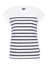 Sam 73 Biele dámske pruhované tričko SAM 73 Mercedes