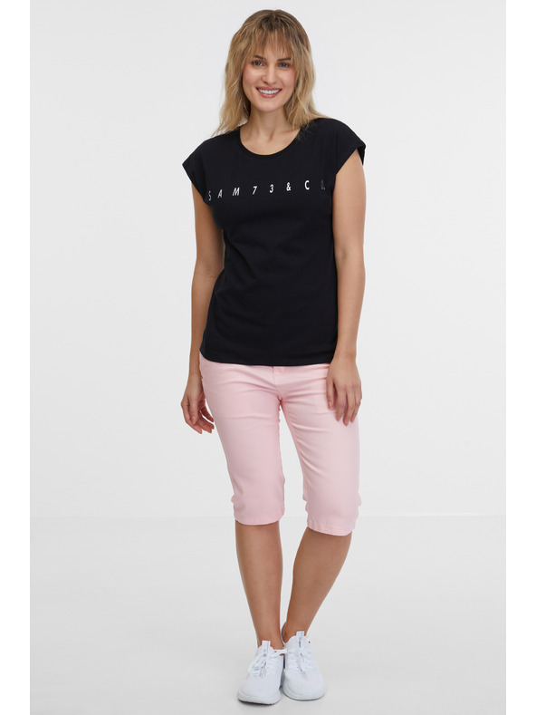 Sam 73 Čierne dámske tričko SAM 73 Octavia