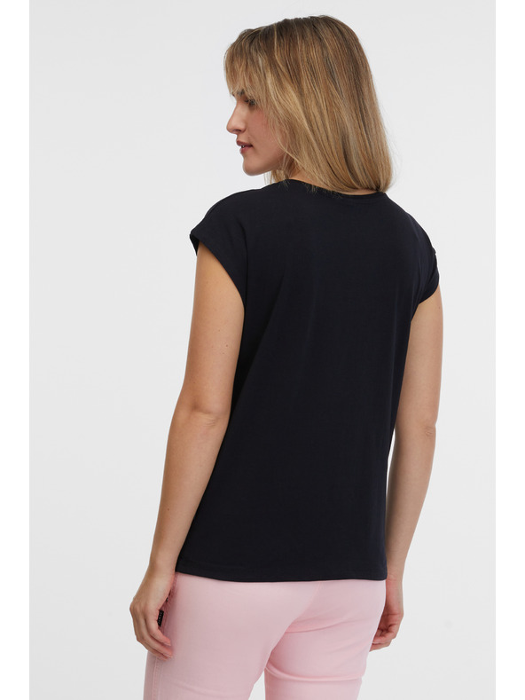 Sam 73 Čierne dámske tričko SAM 73 Octavia