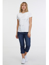 Sam 73 Biele dámske tričko SAM 73 Marianela
