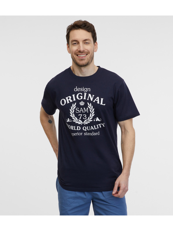 Sam 73 Tmavomodré pánske tričko SAM 73 Maverick