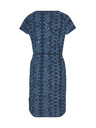 Sam 73 Tmavomodré dámske vzorované šaty s viazankou SAM 73